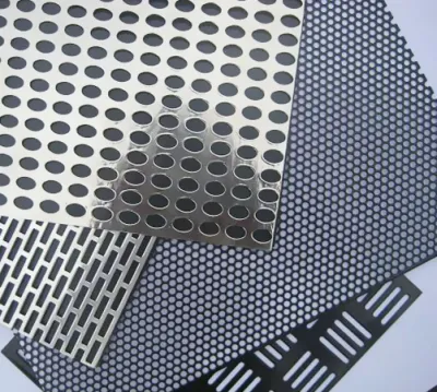 Matériau de construction tôle perforée haut-parleur en métal perforé gril en métal